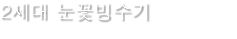 2세대 눈꽃빙수기